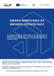 Certificato di energia rinnovabile da impianto fotovoltaico della regione autonoma Friuli Venezia Giulia